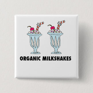 Badge Carré 5 Cm Milkshakes organiques