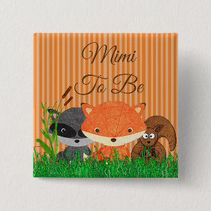 Badge Carré 5 Cm Mimi pour être la poupée créatrice de bois