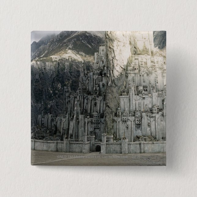 Badge Carré 5 Cm Minas Tirith (Devant)