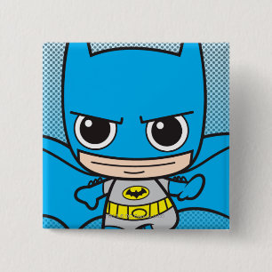 Badge Carré 5 Cm Mini-Batman En Course