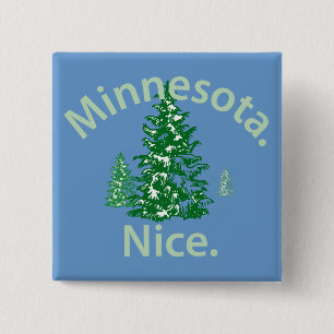 Badge Carré 5 Cm Minnesota Nice. Point !
