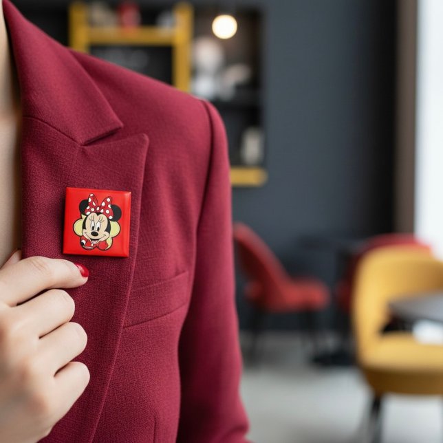 Badge Carré 5 Cm Minni (Créateur téléchargé)