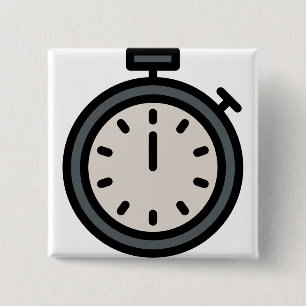Badge Carré 5 Cm minuteur