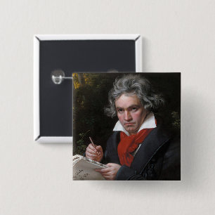 Badge Carré 5 Cm Missa Solemnis : Ludwig Beethoven Musique classiqu
