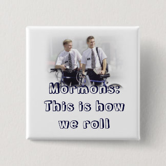 Badge Carré 5 Cm missionnaire, mormons