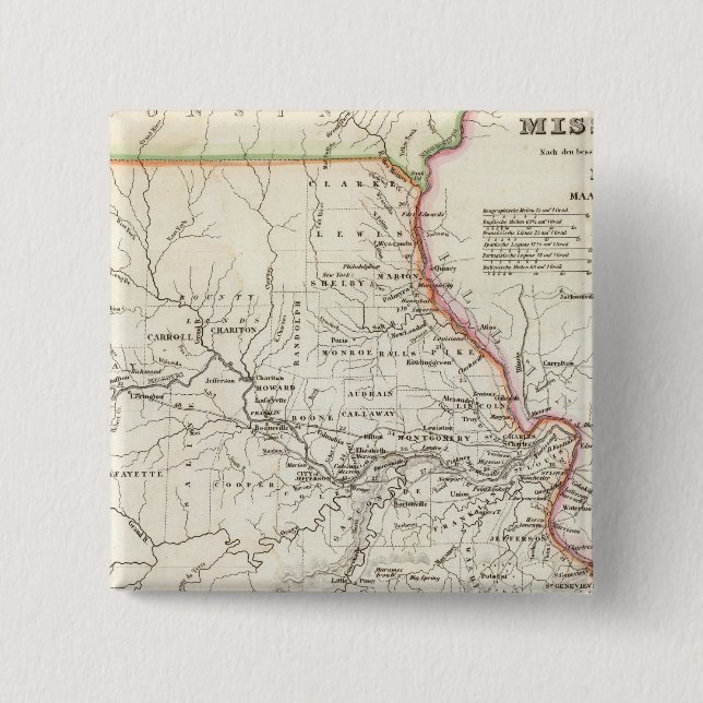Badge Carré 5 Cm Missouri 2 (Devant)