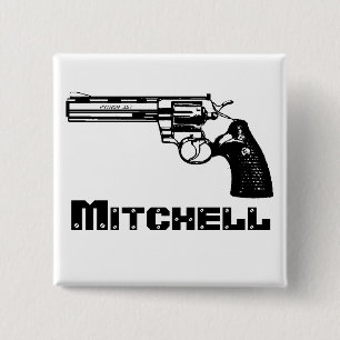 Badge Carré 5 Cm Mitchell !