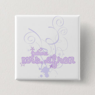 Badge Carré 5 Cm Mme Efron Button