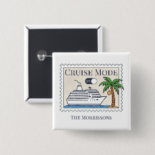 Badge Carré 5 Cm Mode Croisière Sur Personnalisé