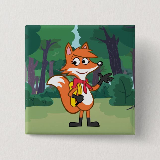 Badge Carré 5 Cm modèle (Devant)