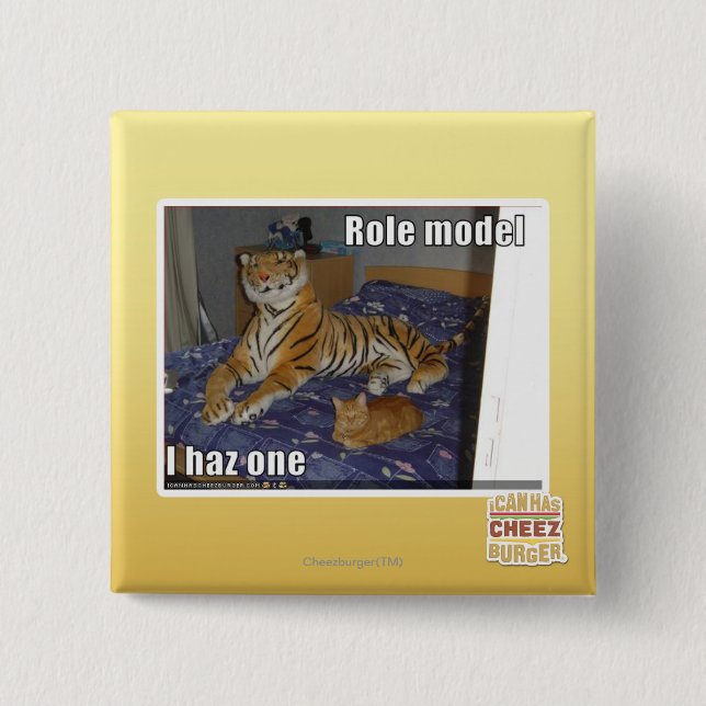 Badge Carré 5 Cm Modèle, haz un d'I (Devant)