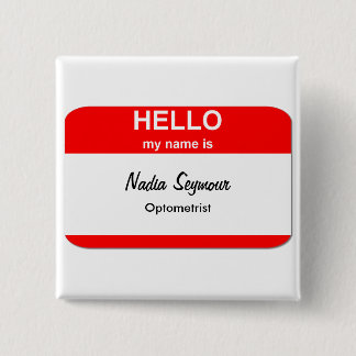Badge Carré 5 Cm Modèles de balise de nom vide
