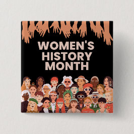 Badge Carré 5 Cm Mois de l'histoire des femmes