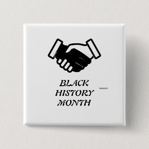 Badge Carré 5 Cm Mois de l'histoire des Noirs