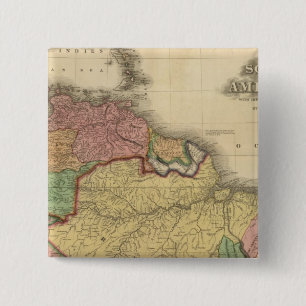 Badge Carré 5 Cm Moitié nord-américaine