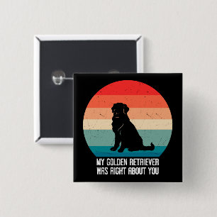Badge Carré 5 Cm Mon Auteur D'Or Avait Raison De Vous Retro