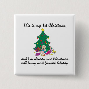 Badge Carré 5 Cm Mon ęr Noël