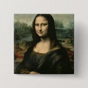 Badge Carré 5 Cm Mona Lisa, c.1503-6