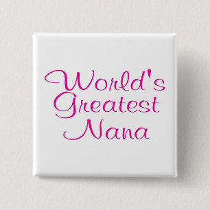 Badge Carré 5 Cm Mondes plus grande Nana