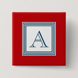 Badge Carré 5 Cm Monogram design
