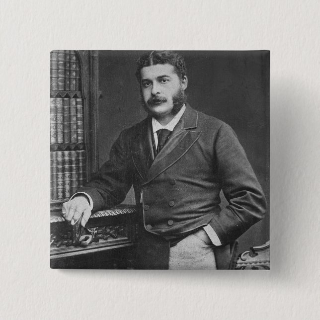 Badge Carré 5 Cm Monsieur Arthur Sullivan (Devant)