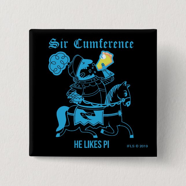 Badge Carré 5 Cm Monsieur Cumference… (Devant)