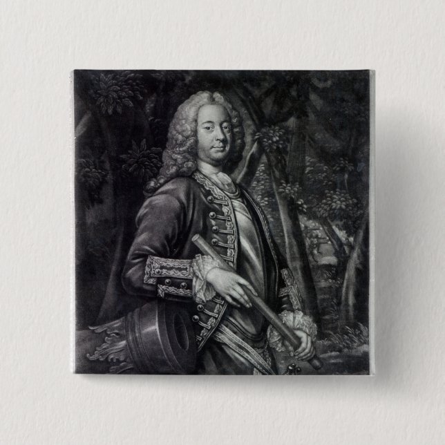 Badge Carré 5 Cm Monsieur William Johnson (Devant)