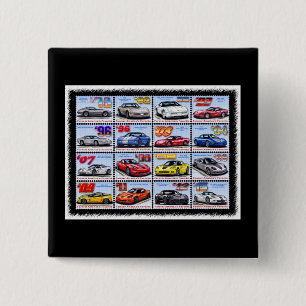 Badge Carré 5 Cm Montage 1978-2013 de Corvette d'Edition spéciale