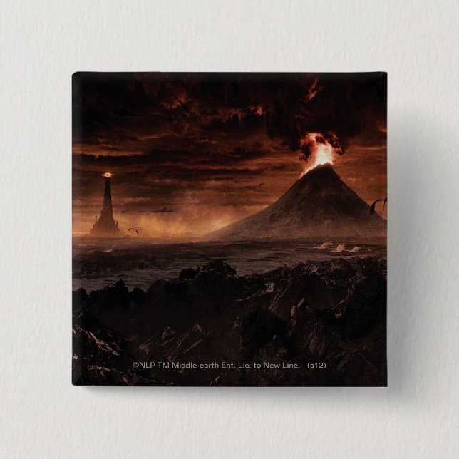 BADGE CARRÉ 5 CM MORDOR™ (Devant)