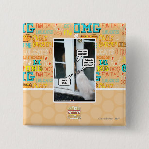 Badge Carré 5 Cm Mot de passe svp