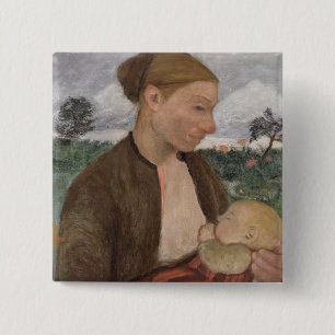 Badge Carré 5 Cm Mother et Child, 1903
