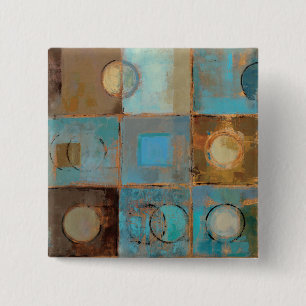 Badge Carré 5 Cm Motif abstrait
