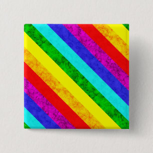 Badge Carré 5 Cm Motif abstrait arc-en-ciel