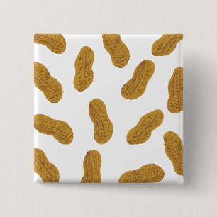 Badge Carré 5 Cm Motif cacahuètes
