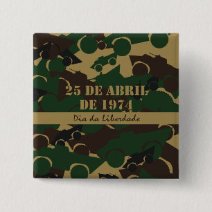 Badge Carré 5 Cm Motif de camouflage de véhicule militaire