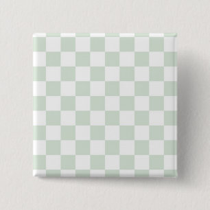 Badge Carré 5 Cm Motif de guingan d'actinie