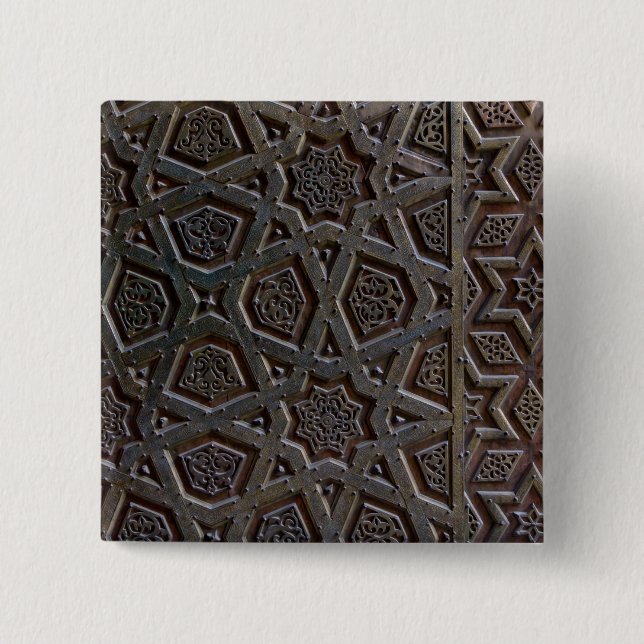 Badge Carré 5 Cm Motif islamique (Devant)