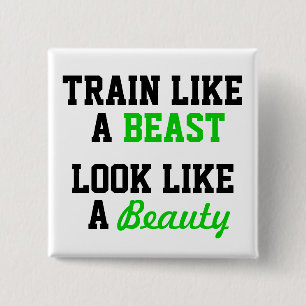 Badge Carré 5 Cm Motivation pour l'entraînement