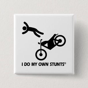 Badge Carré 5 Cm Moto mes propres cascades