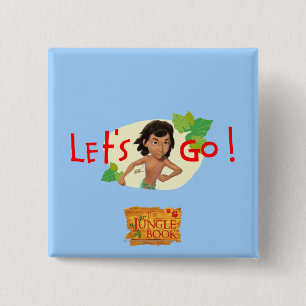 Badge Carré 5 Cm Mowgli 2
