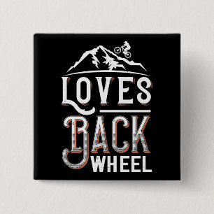 Badge Carré 5 Cm MTB - Love Back Wheel