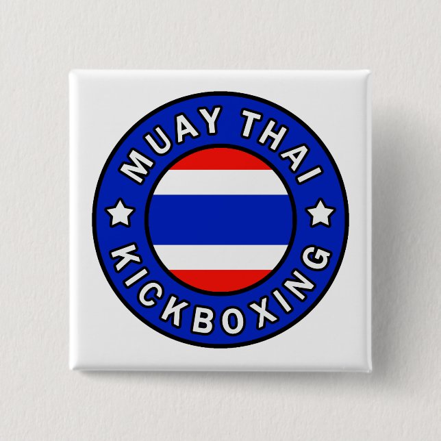 Badge Carré 5 Cm Muay Thai (Devant)