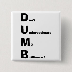 BADGE CARRÉ 5 CM MUET