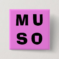 Muso Musicien Lettrage Contemporain Gras Rose