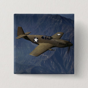 Badge Carré 5 Cm Mustang P-51 en vol, 1942