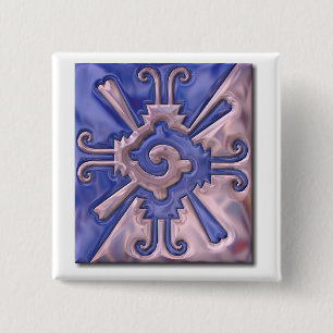 Badge Carré 5 Cm Myan Hunab Ku-glass