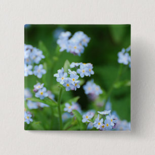 Badge Carré 5 Cm Myosotis des marais