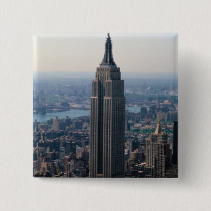 Badge Carré 5 Cm N.A., États-Unis, New York, New York. L'Empire