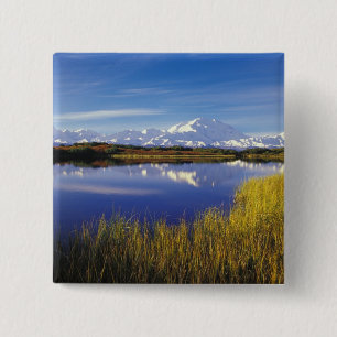 Badge Carré 5 Cm NA, États-Unis, Alaska, Parc national Denali Mt. M
