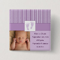 Naissance d'empreintes de pas de bébé - pourpre